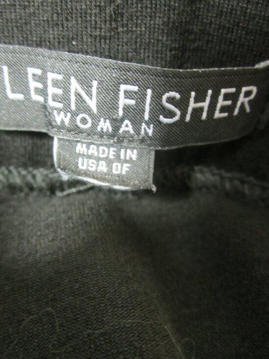 Eileen Fisher Midi Skirt Plus Size 3X Black Knit Stretch Tencel Stretch FLAW - Picture 3 of 9